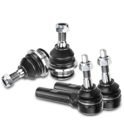 4Pcs Front Tie Rod End with Ball Joint for Dodge Dakota 2005-2010 Mitsubishi Ram