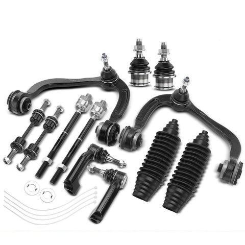 12x Front Side Control Arm&Ball Joint Sway Bar Link for Ford F-150 2009-2014 4WD