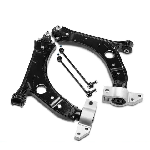4x Front Lower Control Arm w/Ball Joint &Stabilizer Bar Link for Audi Volkswagen