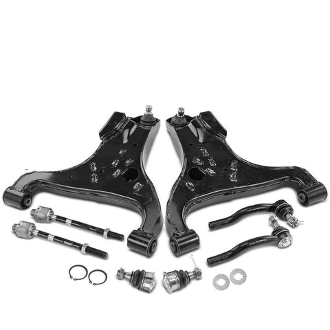 8x Front Control Arm w/Ball Joint Tie Rod for Nissan Titan 04-15 Armada Infiniti