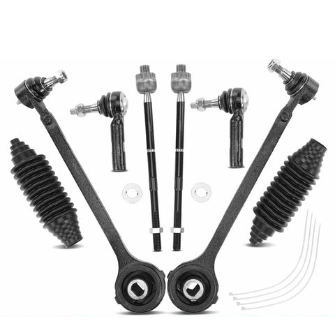 8x Front Lower Control Arm w/ Ball Joint & Tie Rod End for Chrysler 300 Dodge