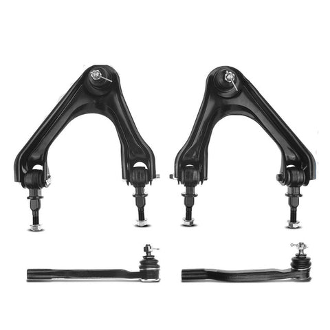 4Pcs Front Upper Control Arm w/ Ball Joint Tie Rod End for Honda Accord Acura CL