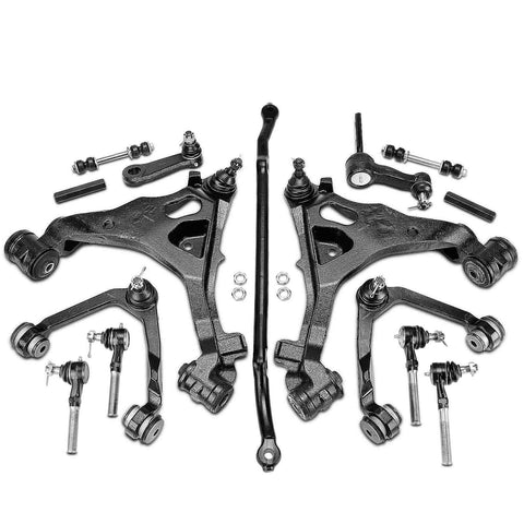 15x Front Control Arm & Idler & Pitman Arm & Tie Rod End for Ford F-150 Lincoln