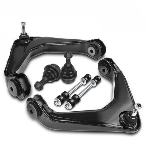 6pcs Front Upper Control Arm & Lower Ball Joint & Sway Bar Link for Chevy GMC H2