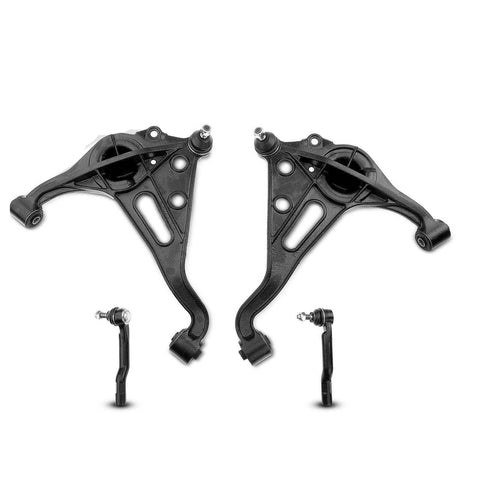 4pcs Front Lower Control Arm w/ Ball Joint Tie Rod End for Chevy Tracker Suzuki