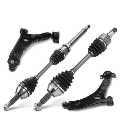4x Front Lower CV Axle Control Arm Kit for Ford Focus 2000-2004 L4 2.0L L4 2.3L