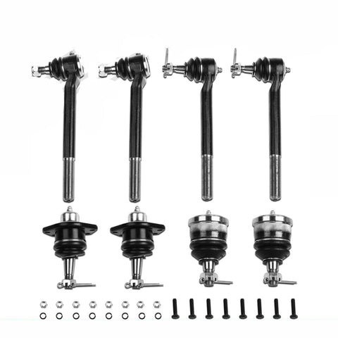 8x Front Inner & Outer Tie Rod End w/ Ball joints for Chevy Blazer S10 GMC Jimmy