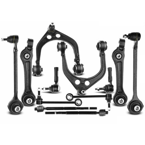12 PC Upper Lower Control Arm Tie Rod Ball Joint for Chrysler 300 C 2005-2010