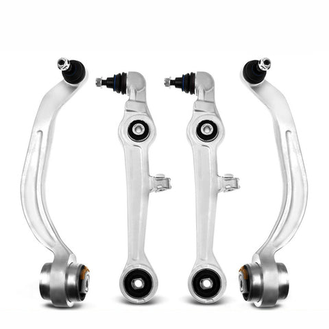 4x Front Lower Forward & Rearward Control Arm w/ Ball Joint for Audi A4 A6 A8 VW