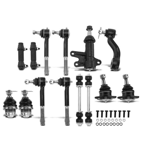 14x Front Sway Bar Link&Tie Rod End&Ball Joint for Cadillac Chevrolet GMC Yukon
