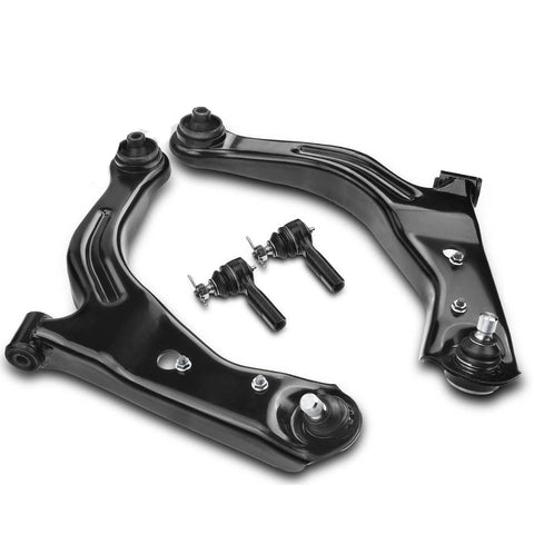 4x Front Lower Control Arm Assembly & Tie Rod End for Ford Escape Mazda Tribute