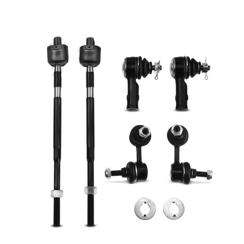 6Pcs Front Side Stabilizer Bar Link&Tie Rod End for Mitsubishi Lancer 2003-2006