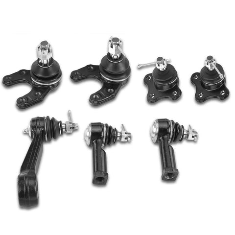 7x Front Pitman Arm w/ Ball Joint Tie Rod End for Mazda B2600 87-90 B2200 B2000