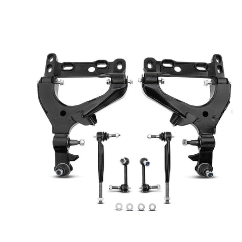 6x Front Control Arm w/ Ball Joint Sway Bar Link Tie Rod End for Buick GMC Chevy