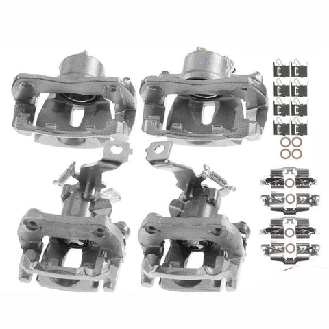 4Pcs Disc Brake Caliper w/ Bracket for Scion tC 2011-2016 Front & Rear Side