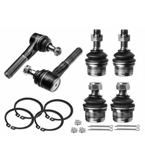 6x Front Ball Joint & Outer Tie Rod Ends for Ford F-150 1980-1993 Bronco 80-96