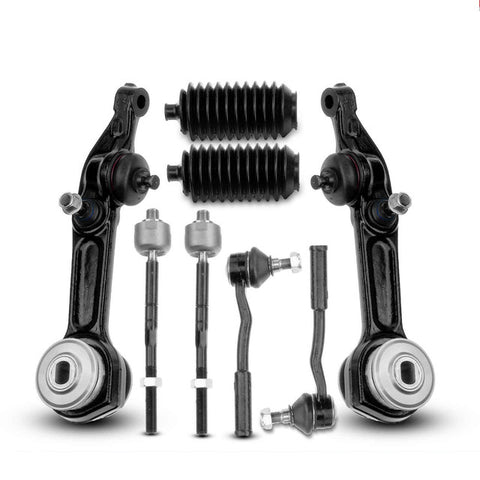 8x Front Control Arm w/Ball Joint & Tie Rod End for Mercedes-Benz S350 S430 S500