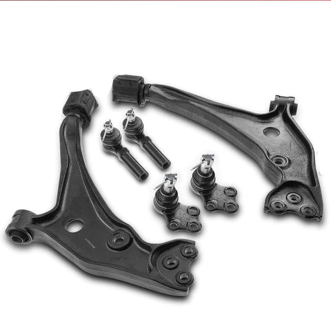 6x New Front Control Arm Tie Rod End for Mercury Villager Nissan Quest 1999-2002