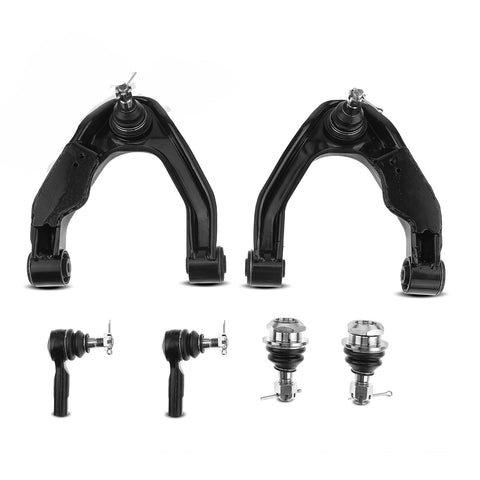 6x Front Upper Control Arm & Outer Tie Rod for Nissan Frontier Xterra 2000-2004