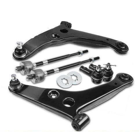 6x Front Control Arm&Ball Joint Assembly Tie Rod End for Mitsubishi Lancer 02-07