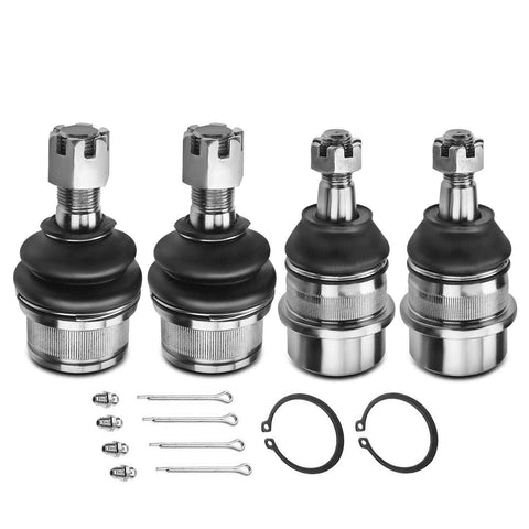 Set of 4 Front Upper & Lower Ball Joint for Dodge Ram 1500 2000-2001 Pickup 4WD