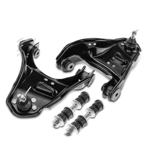 4x Front Control Arm w/ Sway Bar Link & Ball Joint Assembly for Chevy GMC Isuzu