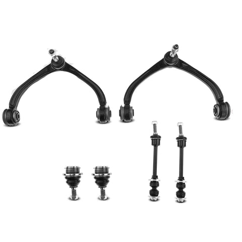 6x Front Control Arm & Bar End Link & Ball Joint for Dodge Ram Dakota Mitsubishi