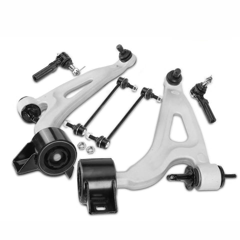 6x Front Control Arm w/ Ball Joint Sway Bar Link Tie Rod End for Ford Mercury