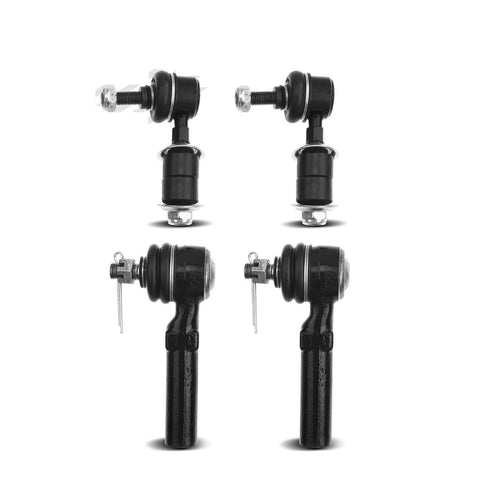 4x Front Stabilizer Bar Link&Tie Rod End for Mercury Villager Nissan Quest 93-02