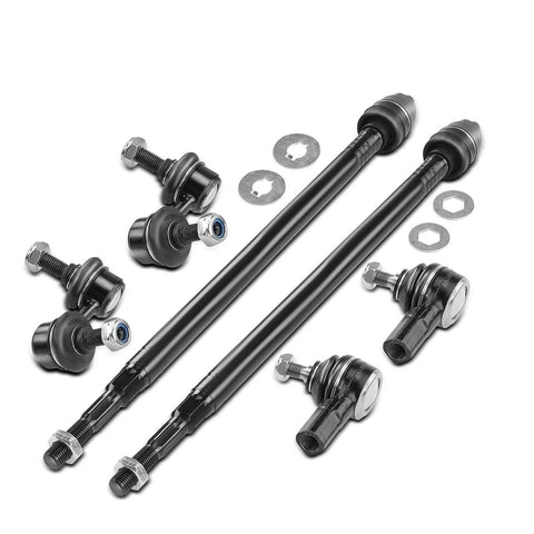 6Pcs Front Stabilizer Bar Link & Tie Rod End for Honda Civic Acura EL 2001-2005