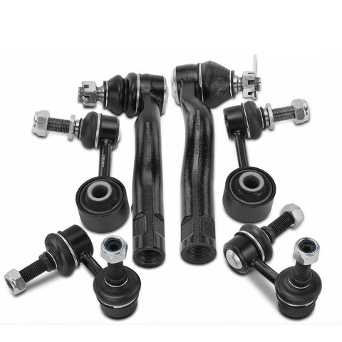 6x Front & Rear Stabilizer Bar Link & Tie Rod End for Toyota Sequoia 2008-2019