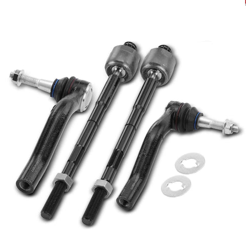 4x Inner & Outer Tie Rod End Assembly for Chevy Blazer 19-21 Cadillac XT6 20-21