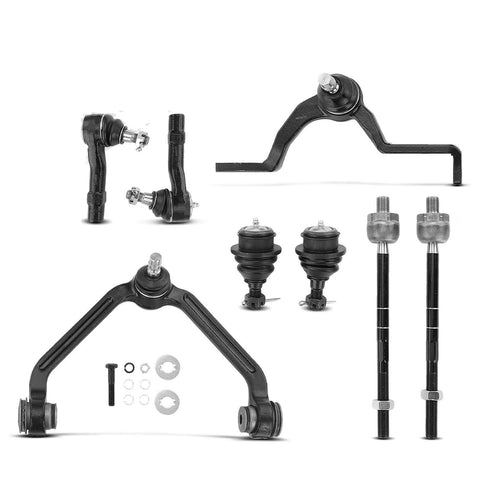8x Front Control Arm w/ Tie Rod End & Ball Joint Assembly for Ford Mazda Mercury