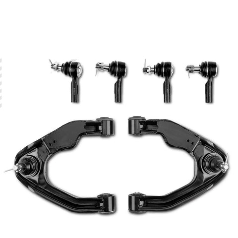 6x Front Upper Control Arm w/ Ball Joint Tie Rod End for Nissan Frontier Xterra
