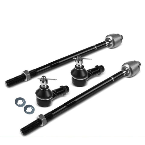 4Pcs Inner & Outer Tie Rod End for Hyundai Elantra Tiburon Kia Spectra Spectra5