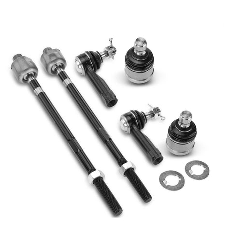 6Pcs Front Side Tie Rod End & Ball Joint for Mazda MX-6 1993 1994 1995 1996 1997