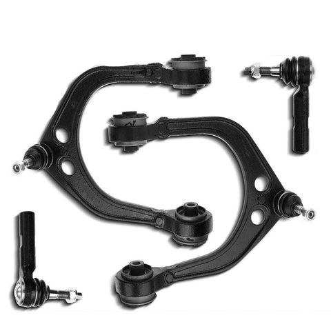 4x Front Upper Control Arm w/ Ball Joint Tie Rod End for Dodge Charger Chrysler