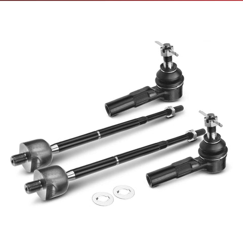 4x Inner & Outer Tie Rod End for Toyota MR2 Spyder 2000 2001 2002 2003 2004 2005