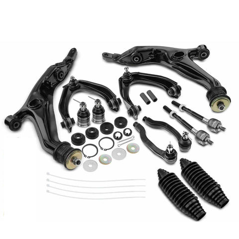 14pcs Control Arm w/ Ball Joint & Tie Rod End & Strut Mount for Honda CR-V 97-01