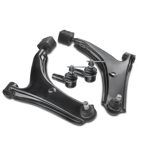 4x Front Lower Control Arm w/ Ball Tie Rod End for Chevy Metro Geo Suzuki Swift
