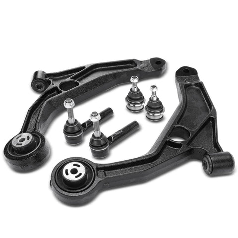 6x Front Control Arm w/Ball Joint Tie Rod End for Dodge Avenger Chrysler Sebring