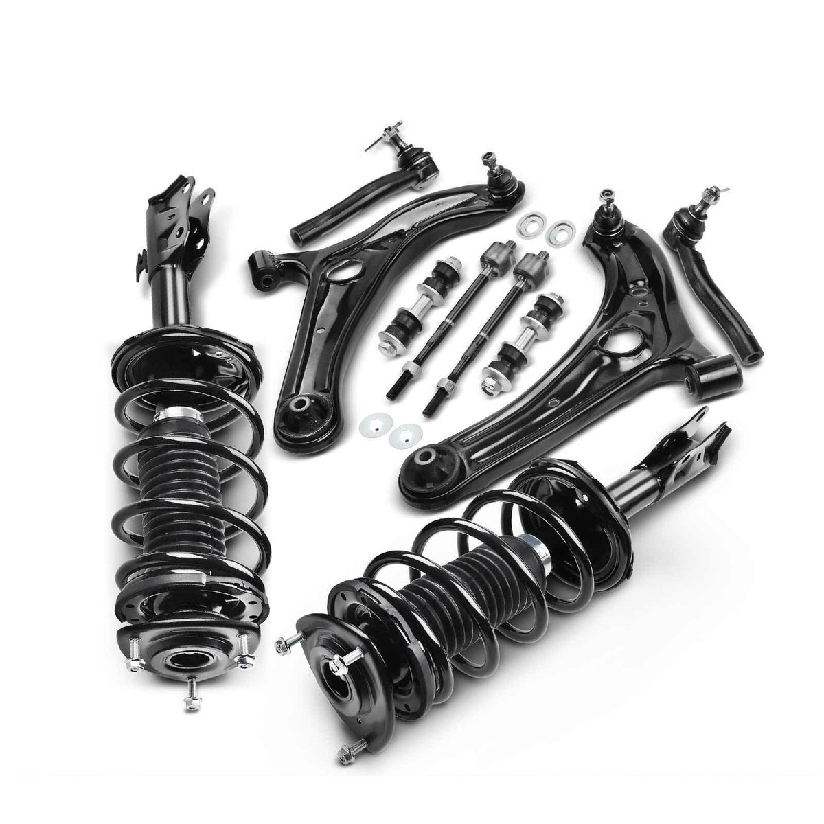 10x Front Strut & Coil Spring Control Arm Kit for Toyota Echo 2004-200 ...