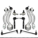 12Pcs Front Control Arm w/ Ball Joint Sway Bar Link Tie Rod End for Dodge Nitro