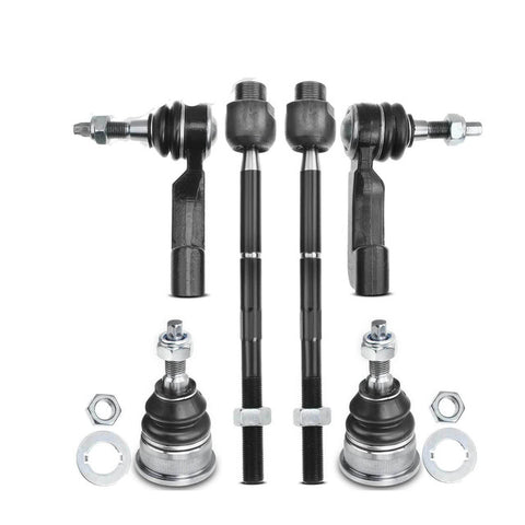 6Pcs Inner & OuterTie Rod End Ball Joint for Jeep Liberty 2002-2004 2.4L 3.7L