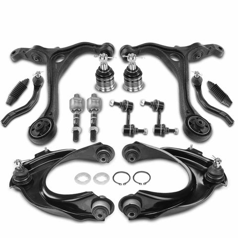 14x Front Side Control Arms & Sway Bars & Tie Rod End for Honda Accord 2003-2006