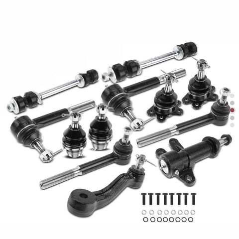 12x Control Arm & Sway Bar Link & Tie Rod End & Ball Joint for Chevy K1500 GMC