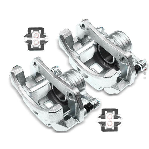 2PCS Brake Caliper w/ Bracket for Mazda 2 2011 2012 2013 2014 Front Left & Right