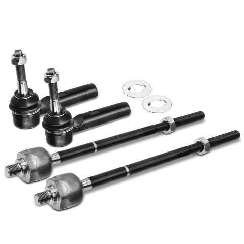 4x Outer & Inner Tie Rod End for Chrysler Town & Country Dodge Caravan 2001-2004