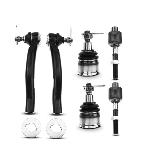 6Pcs Front Tie Rod End with Ball Joint for Honda Accord 2008-2012 L4 2.4 V6 3.5L