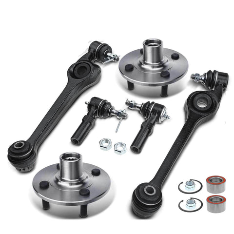 6x Front Wheel Hub Bearing & Control Arm Tie Rod for Saturn SC1 SL1 SL2 SW1 SW2